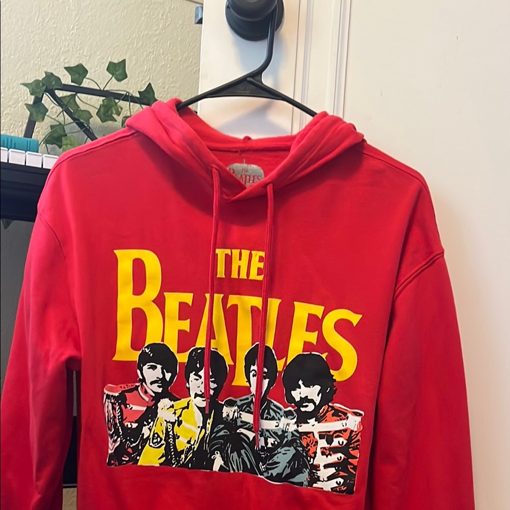 Target Red Hoodie with Silver Beatles Logo